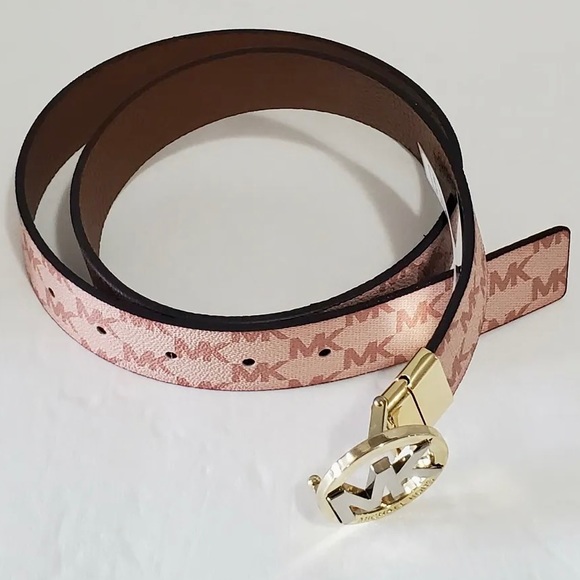 MICHAEL Michael Kors Pink Twist Reversible Belt 551342C, Women's Size Medium - Picture 9 of 9